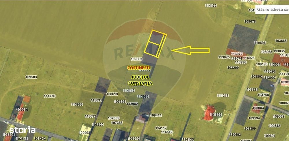 Teren INTRAVILAN de 1,146mp in Costinesti / Strada Henri Coanda