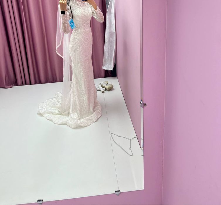 Свадебное платье S-M размера