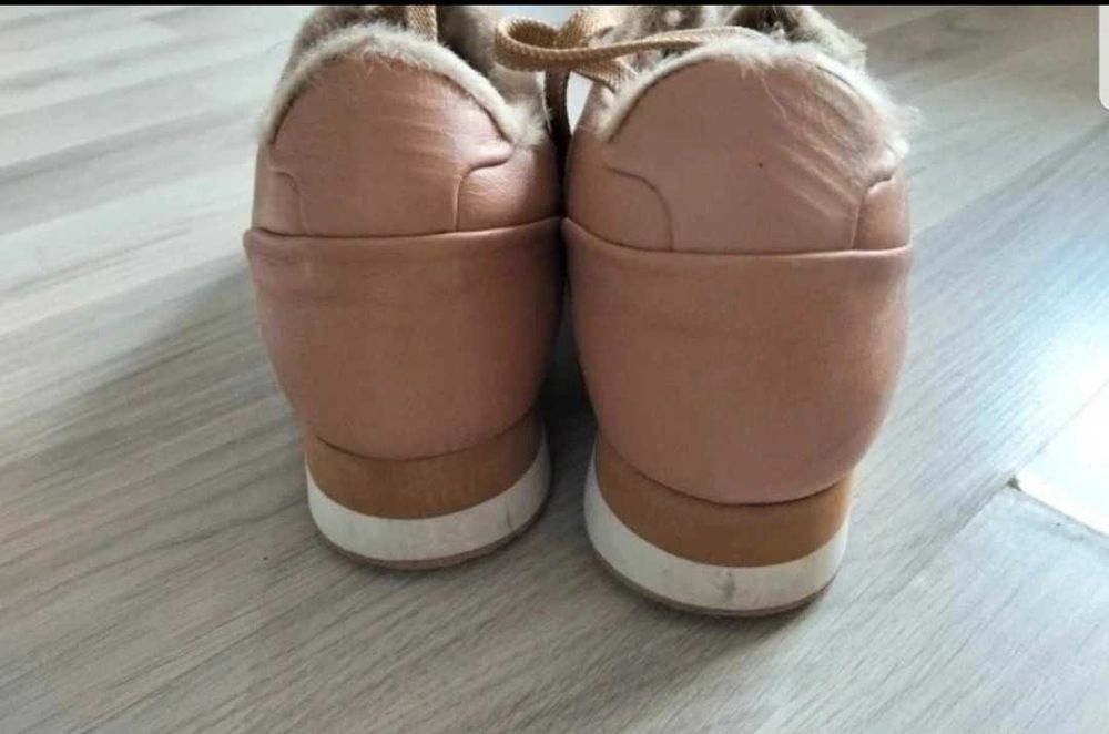 Botine  piele naturală Max Mara, mărimea 40, căptușite