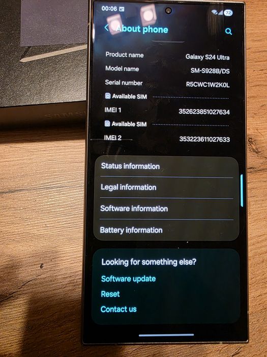 Samsung Galaxy S24 Ultra; 512 GB памет; 12 RAM;  SNAPDRAGON;