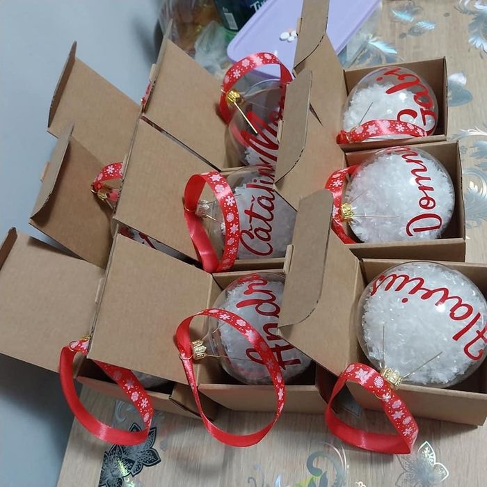 Glob de sticla personalizat 8cm