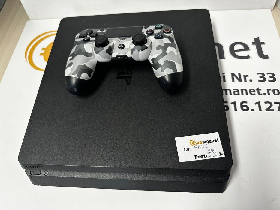 Consola Sony PlayStation 4 Slim, Black -T-