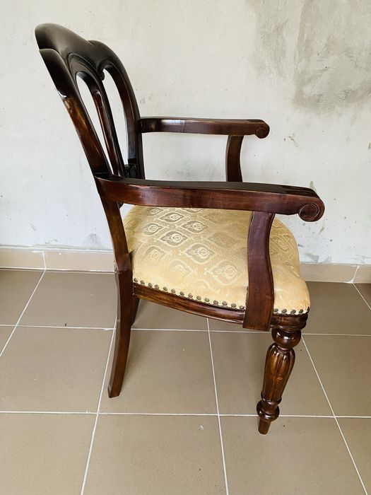 Scaun Vintage Lemn Masiv Tapitetie Stare Foarte Buna Antic