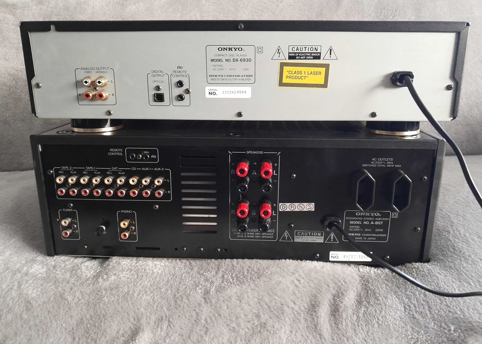 set ONKYO INTEGRA amplificator A-807 + cd-player DX-6930