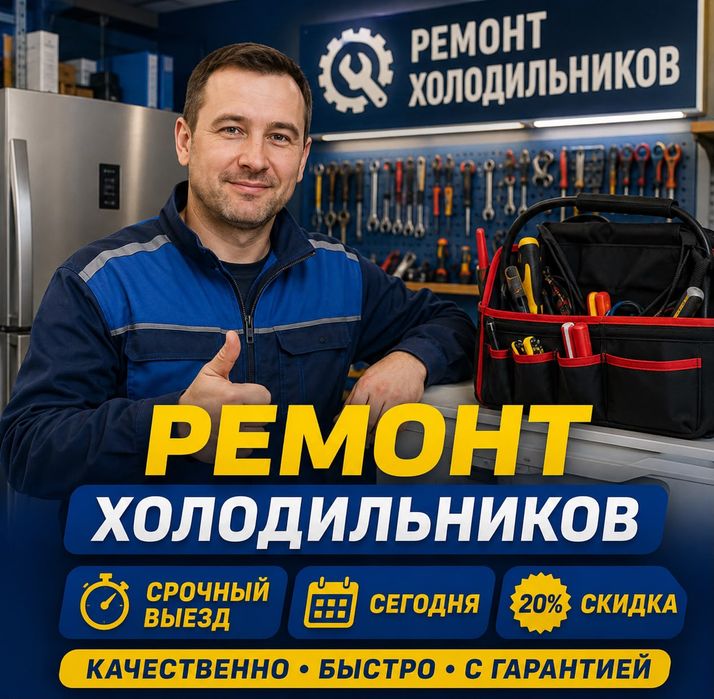 Ремонт холодильников морозильников на даму в день обращения