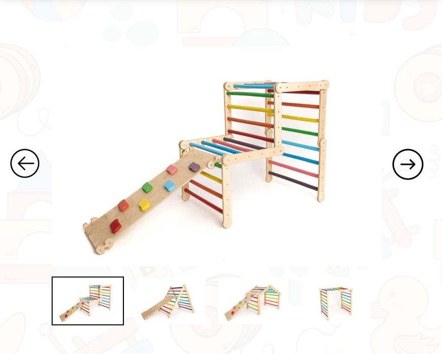 Триъгълник на Пиклер + рампа + арка/рокер 2в1 като НОВ