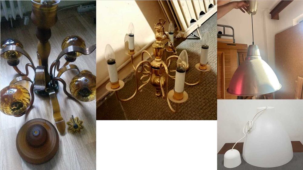 Diverse luminat: Lustre, Lampadar/Lampi, Plafoniere & Abajururi sticla