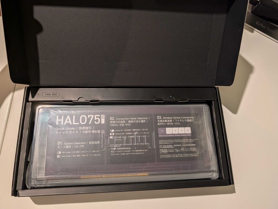 NuPhy Halo75 V2 Mint, Obsidian Black – ca nouă, set complet