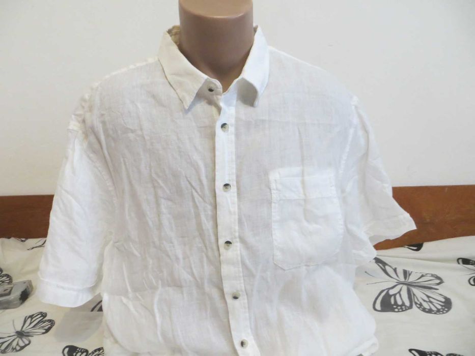 Мъжки ризи с къс ръкав от лен