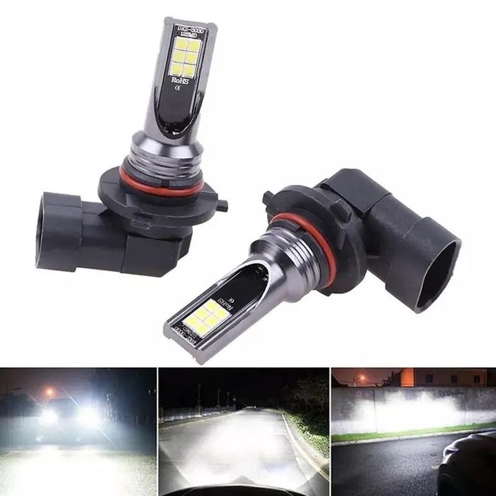 Set 2 becuri LED H8,H9,H11 slim 6000k