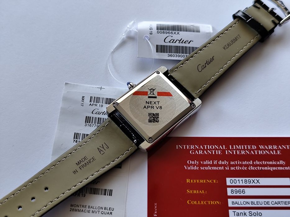 ceas Cartier sigilat