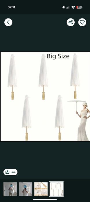 Umbrele noi din hârtie de soare pentru evenimente