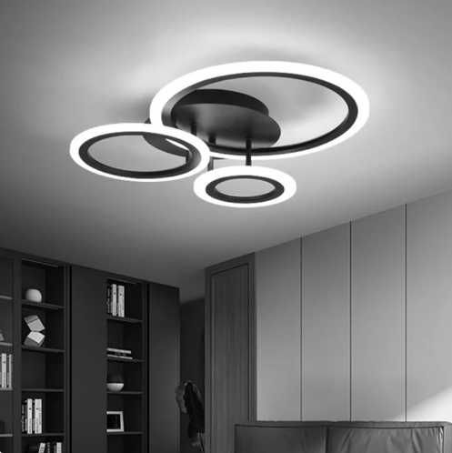 Абажур полилей плафониера 42W LED лампа стена 3 вида светлина бяла