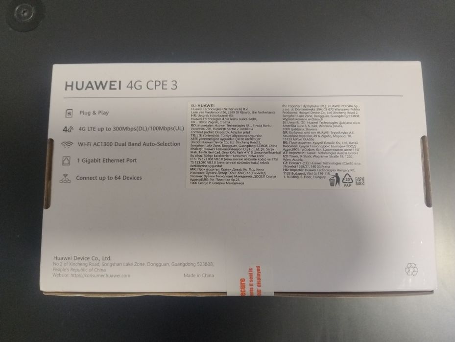Router Huawei 4g cpe 3, sigilat!