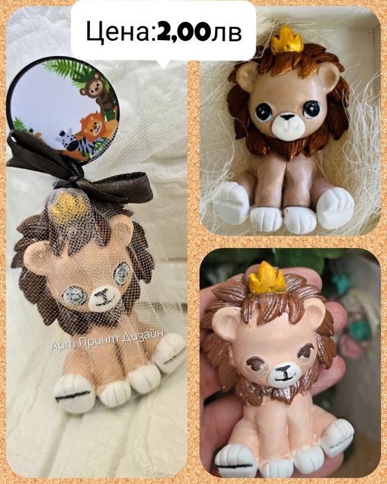 •Гипсови подаръчета за гости•С опаковка и панделка•Персонализирани•