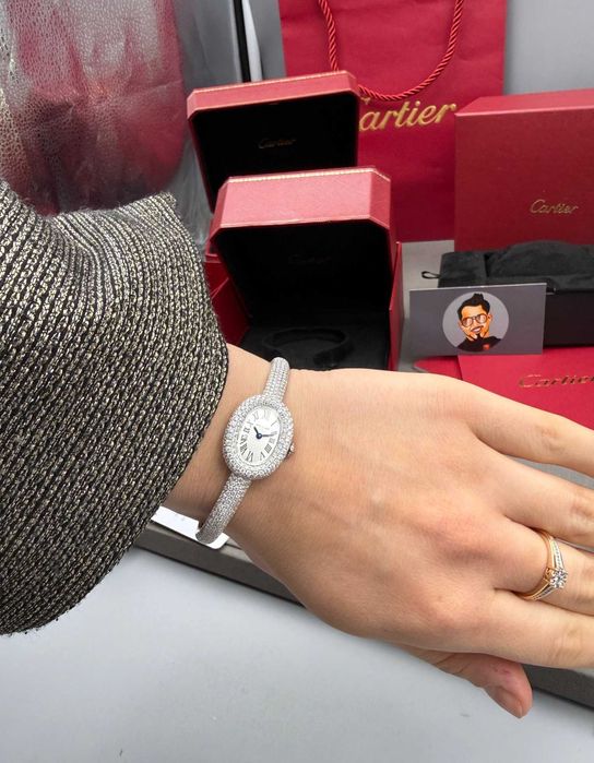 Cartier Baignoire full Diamond