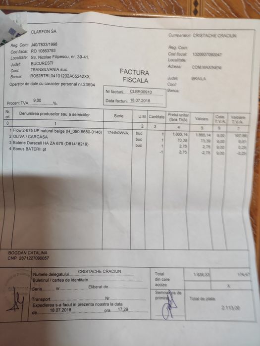 Vând aparat auditiv