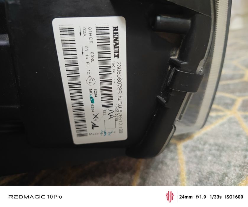 Фара левая рено Логан степвей