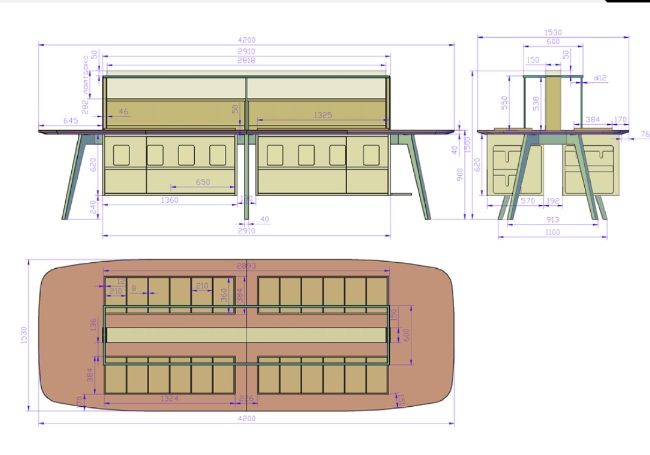 Стол для островка