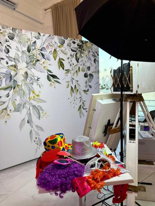 cabina foto. video 360, fum greu, baloane cu fum