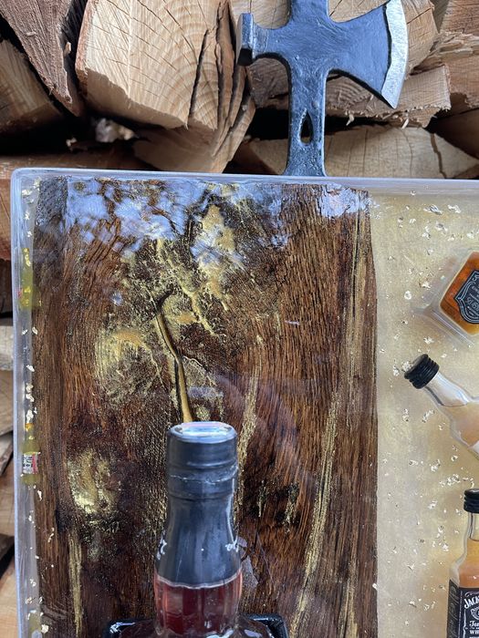 Tablou ideal pentru cadou din lemn+ rasina epoxidica