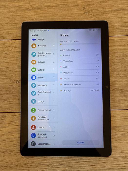 Tableta Huawei Mediapad T10 impecabila cu cartela sim 4G, 2GB si 32GB memorie, model AGR-L09