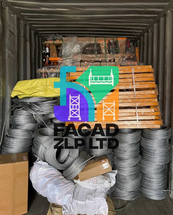 Стальной трос 100-м для фасадной люльки ZLP-630 в наличии, Китай