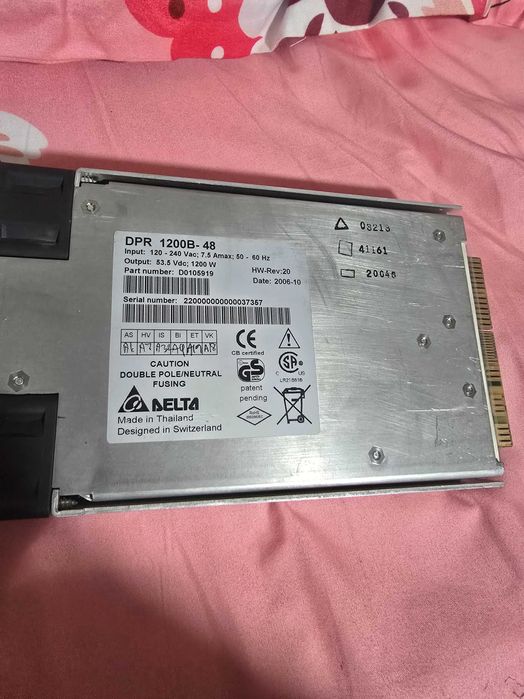 Vând 5 surse telecom Delta Electronics