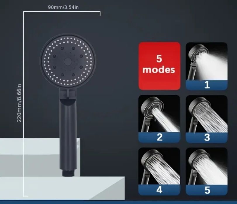 Продаётся душевая головка 5-режимная