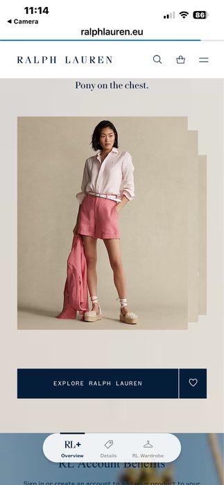 POLO Ralph Lauren : Relaxed Fit - Ленена риза размер М / Оригинал