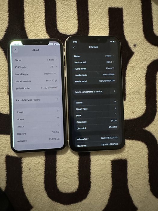 2 telefoane iphone pentru piese