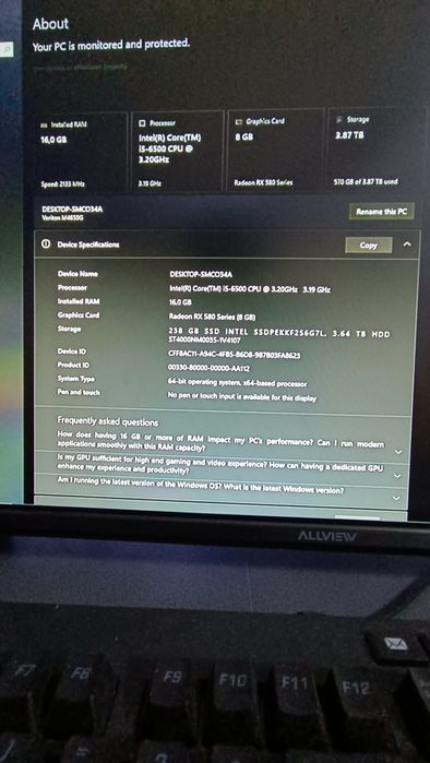 Unitate Pc Aquiris rgb