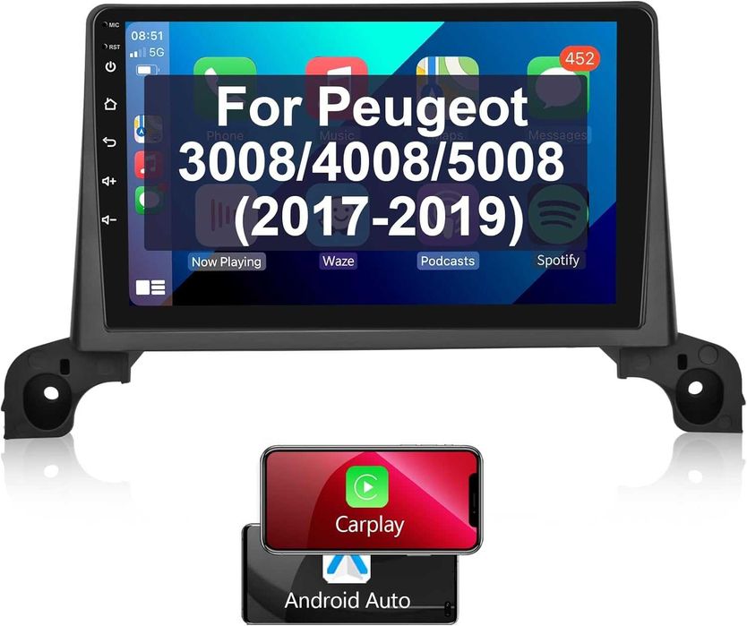 Мултимедия за Peugeot 4008 5008 Двоен дин Навигация плеър Android Пежо