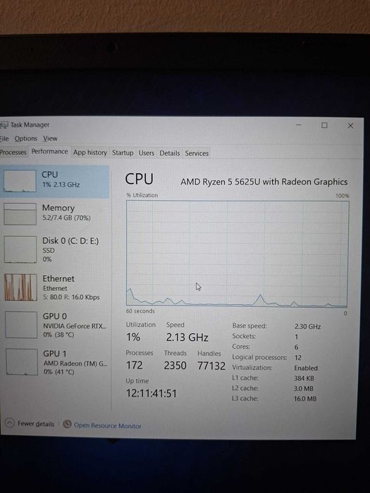 Laptop Gaming Acer Aspire 7 a715 43g r02p