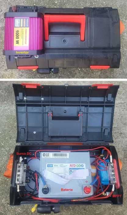 IEFTIN (nou) - Generator solar portabil (powerbox) + panouri solare portabile