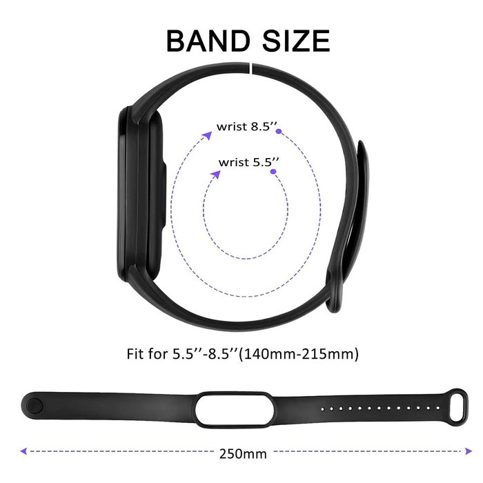 Каишка за смарт гривна Xiaomi Mi band модели: 2/3/4/5/6/7/8/9/10