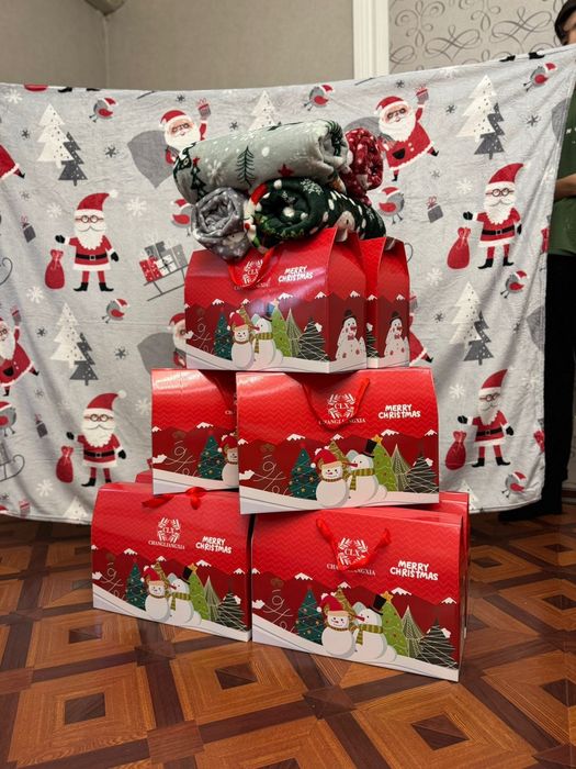 Тёплые новогодние пледы