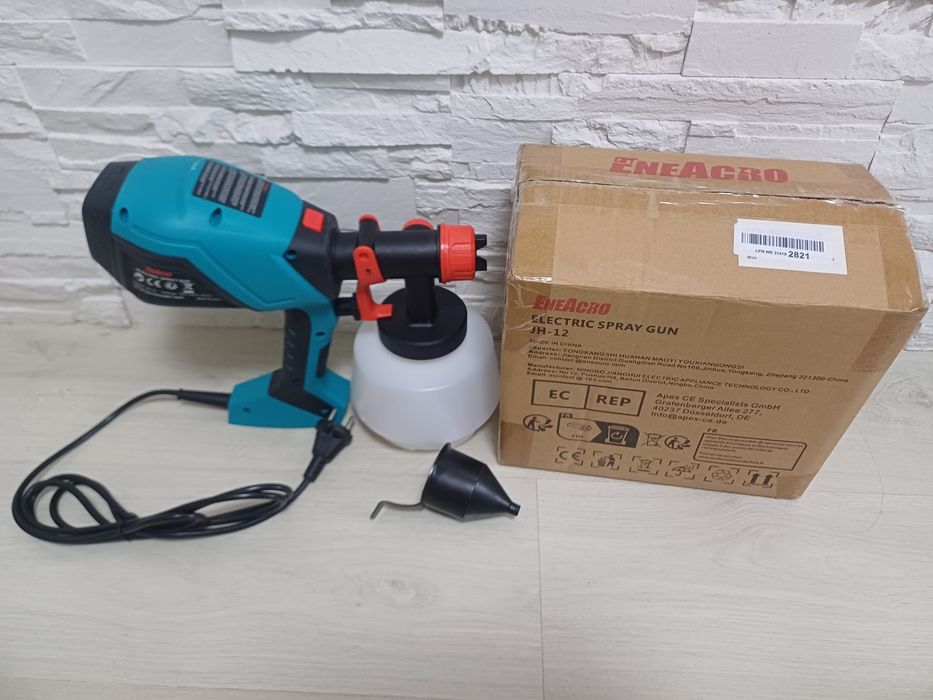 Pistol electric de vopsit ENEACRO  700W cu recipient de 1200ml!