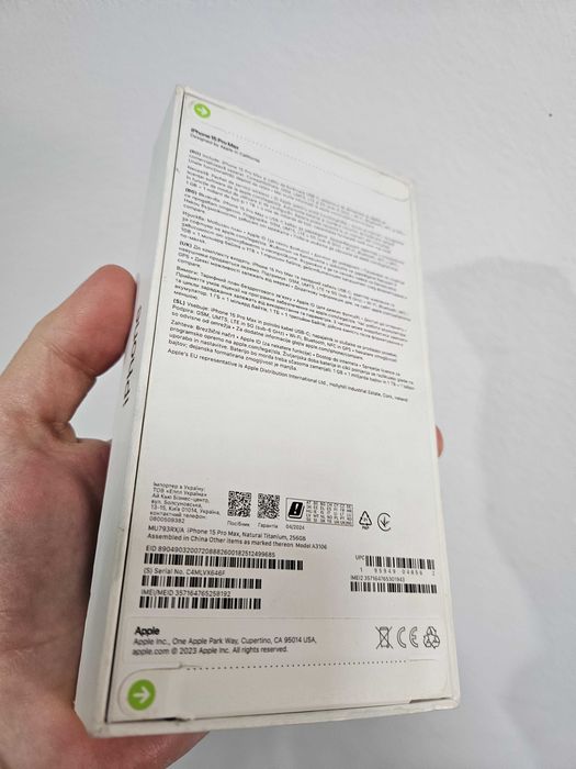IPhone 15 Pro Max, 256 Gb, neverlock, sigilat la cutie.