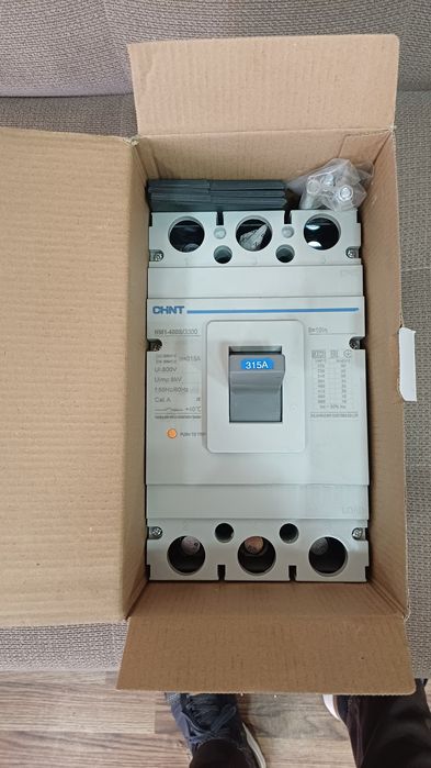 Авт выкл NM1-400S 3P 315A 35kA CHINT avto o'chirhich.