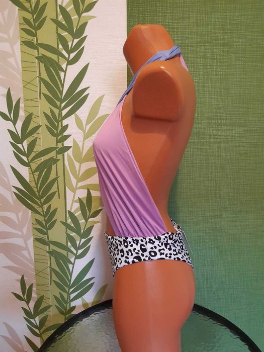 Costum de baie intreg, marimea S, culoare albastru roz, marca Tezenis