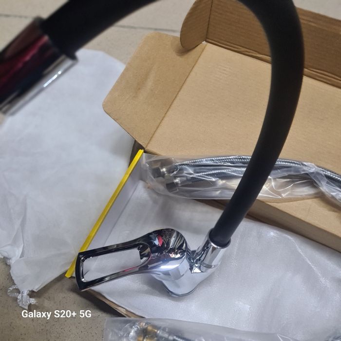 Baterie chiuvete neagra, aliaj zinc+ABS