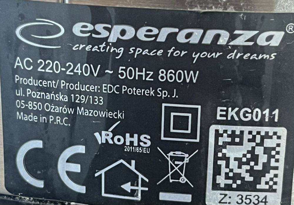 Мултикукър Esperanza EKG011 – 5L, 11 програми