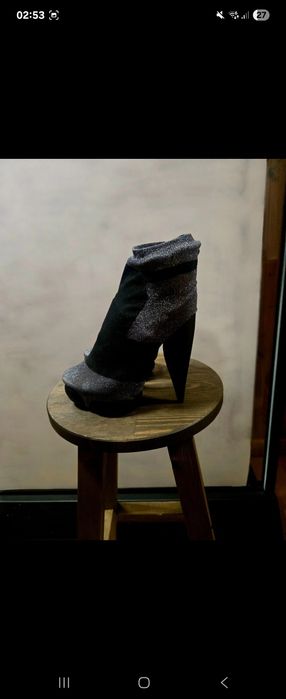 Balenciaga botine lurex cu platforma originale 37.5-38 MODEL RAR