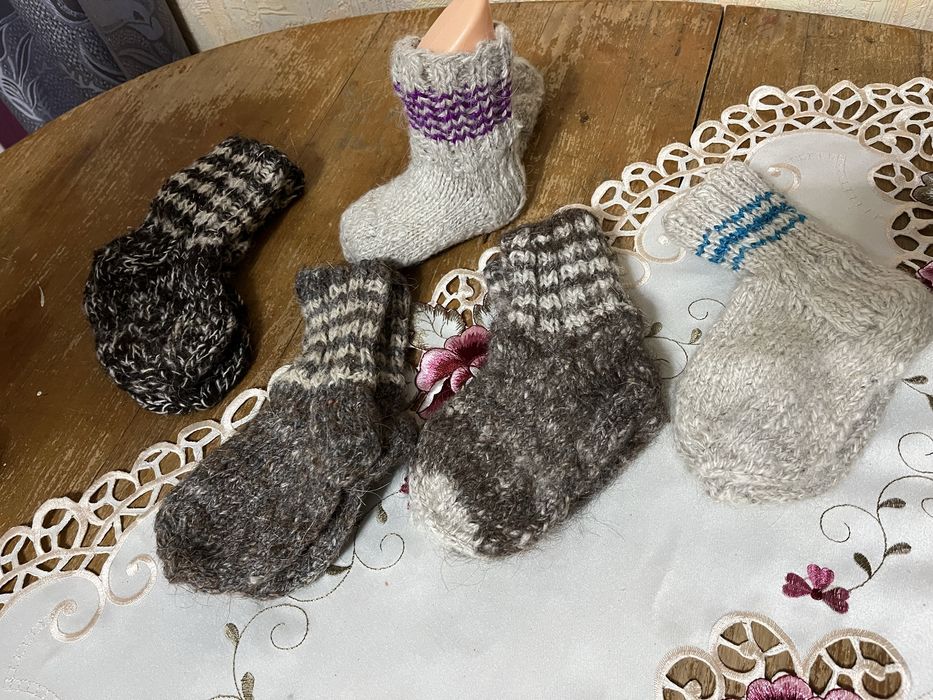 Вязанные следки и носки