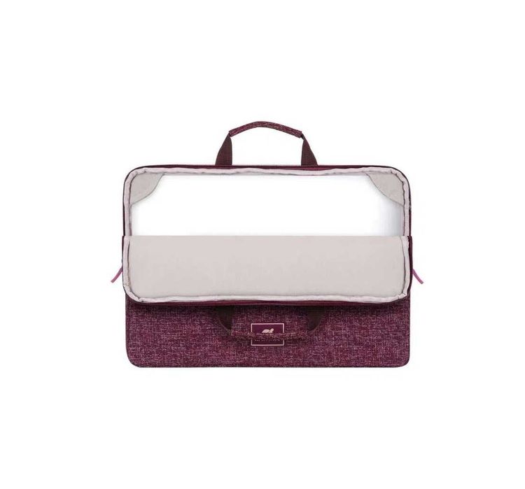 ^ RIVACASE 7913 burgundy red 13.3" Laptop sleeve 13.3" with handles