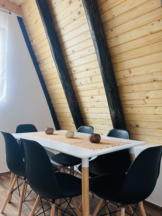 Cabană Aframe cu piscina si ciubar/jacuzzi