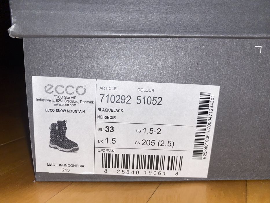 Детские высокие ботинки ECCO SNOW MOUNTAIN