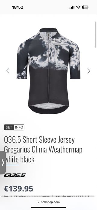 Q36.5 Gregarius Clima Weathermap tricou ciclism marimea L