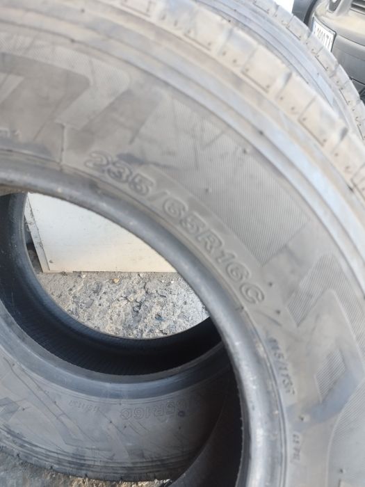 4бр. Железни джанти 16 5х112 със зимни гуми 205/55 R16 и 235/65 R16C firestone